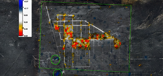 Surface Change Monitoring Amplitude Analysis